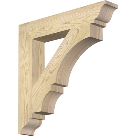 Balboa Traditional Rough Sawn Bracket, Douglas Fir, 4W X 24D X 24H